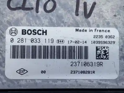 Автозапчасти б/у блок управления двигателем за renault clio iv dynamique ссылки oem iam 237106319r e2-a1-30-1 0281033119