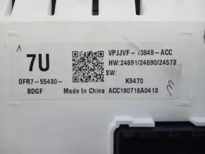 Second-hand car spare part dashboard for mazda cx-30 selection 2wd oem iam references dfr755430bdgf e3-b5-21-3 vpjjvf10849acc