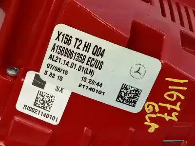 Автозапчастина б/у лівий задній ліхар в дверях для mercedes-benz clase gla (w156) gla 220 cdi 4-matic (156.905) посилання на oem iam a1569061358 e1-a2-51-1 