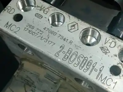 Автозапчасти б/у абс за renault clio iv dynamique ссылки oem iam 476607341r p3-b9-17-1 269722