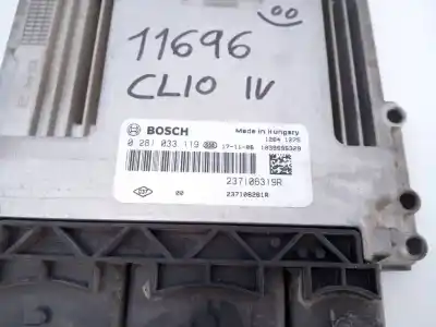 Автозапчастина б/у ебу контролер двигуна для renault clio iv dynamique посилання на oem iam 237106319r e2-a1-35-3 0281033119