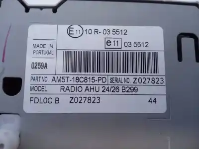 Автозапчастина б/у аудіо система / радіо cd для ford fiesta (ccn) trend посилання на oem iam 0259a e3-b3-34-1 10r035512
