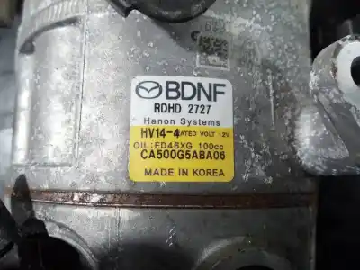 Second-hand car spare part air conditioning compressor for mazda 3 sedán (bp) evolution-x oem iam references ca500g5aba06 p3-b3-18-1 