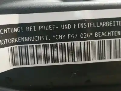 Second-hand car spare part complete engine for skoda fabia active oem iam references chyb m1-a1-44 