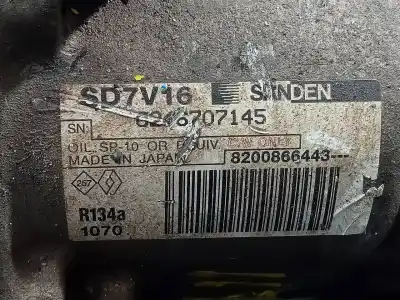 Peça sobressalente para automóvel em segunda mão compressor de ar condicionado a/a a/c por dacia sandero laureate referências oem iam 8200866443 p3-b3-18-3 