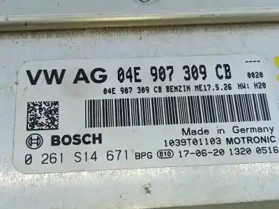 Second-hand car spare part ecu engine control for skoda fabia active oem iam references 04e907309cb e2-a1-44-1 0261s14671