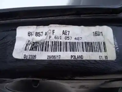 Peça sobressalente para automóvel em segunda mão espelho retrovisor esquerdo por skoda fabia active referências oem iam 6v857407f e1-a5-47-2 