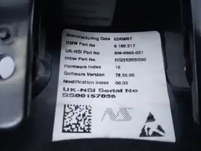 Peça sobressalente para automóvel em segunda mão quadrante por bmw mini (r56) one referências oem iam 9160217 e3-a2-54-2 