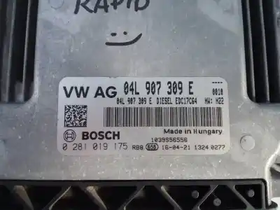 Second-hand car spare part ecu engine control for skoda rapid active oem iam references 04l907309e e2-a1-23-2 0281019175