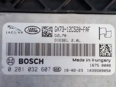 Second-hand car spare part ecu engine control for land rover evoque hse dynamic oem iam references gx7312c520faf e3-b3-18-2 0281032607