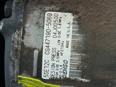 Peça sobressalente para automóvel em segunda mão compressor de ar condicionado a/a a/c por jeep compass limited referências oem iam cg447905069 p3-b3-18-1 