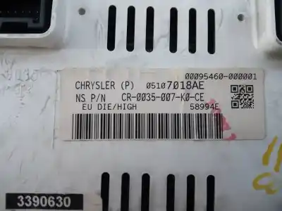 Second-hand car spare part dashboard for jeep compass limited oem iam references 05107018ae e3-b6-22-2 