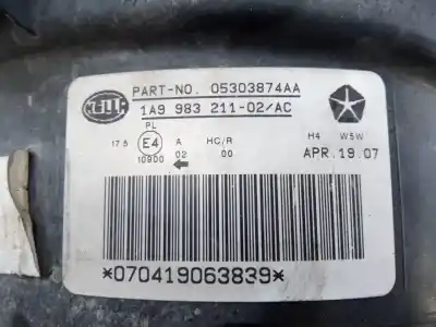 Pezzo di ricambio per auto di seconda mano faro anteriore destro per jeep compass limited riferimenti oem iam 05303874aa e1-b5-47-1 1a998321102ac