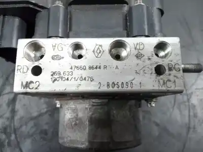 Second-hand car spare part abs for renault clio iv dynamique oem iam references 476608644r p3-b8-22-1 2265106455