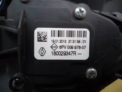 Автозапчастина б/у педаль акселератора для renault clio iv dynamique посилання на oem iam 180029347r  6pv00997807