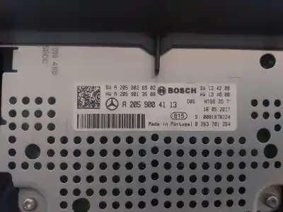 Peça sobressalente para automóvel em segunda mão módulo / sistema de navegação gps por mercedes clase c (w205) lim. c 220 cdi bluetec (205.004) referências oem iam a2059004433 e3-a1-15-8 a2059026902
