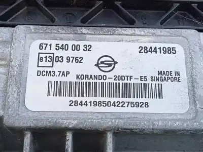 Автозапчастина б/у ебу контролер двигуна для ssangyong korando limited plus 4x4 посилання на oem iam 6715400032 e3-a3-14-4 28441985