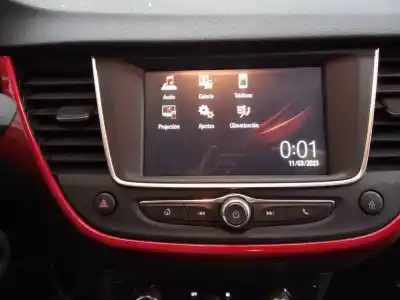 Peça sobressalente para automóvel em segunda mão sistema de áudio / rádio cd por opel crossland x design line referências oem iam   