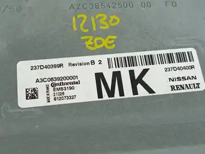 Second-hand car spare part ecu engine control for renault zoe bose oem iam references 237d40399r e2-a1-40-2 237d40400r