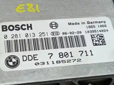 Peça sobressalente para automóvel em segunda mão centralina de motor uce por bmw serie 1 berlina (e81/e87) 120d referências oem iam 7801711 e3-a2-24-3 0281013251
