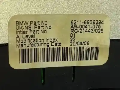 Peça sobressalente para automóvel em segunda mão quadrante por bmw mini (r50,r53) cooper referências oem iam 62116936294 e3-a2-49-2 