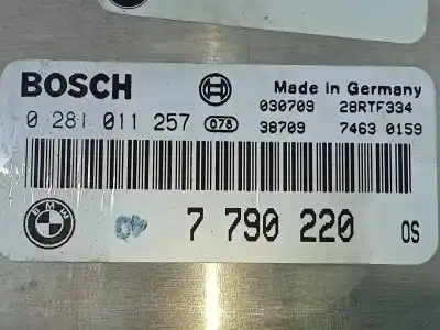 Second-hand car spare part ecu engine control for bmw x5 (e53) 3.0d oem iam references 7790220 e3-a2-24-2 0281011257