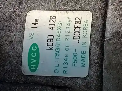 Second-hand car spare part air conditioning compressor for kia cee´d drive oem iam references f500jdccf02 p3-a1-33-2 kdbd4126