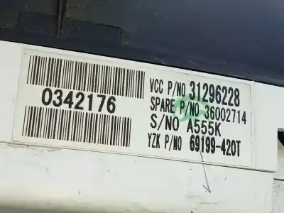 Pièce détachée automobile d'occasion compteur de vitesse tableau de bord pour volvo c70 cabriolet 2.0 d momentum références oem iam 31296228  36002714