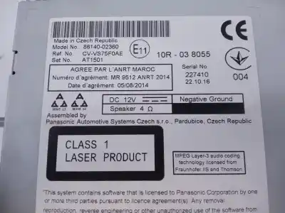 Second-hand car spare part gps navigation system for toyota auris active oem iam references 8614002360 e3-b2-9-1 10r038055