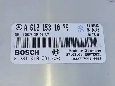 Автозапчастина б/у ебу контролер двигуна для mercedes-benz clase c (w203) berlina 270 cdi (203.016) посилання на oem iam a6121531079 e3-a1-3-2 0281010531