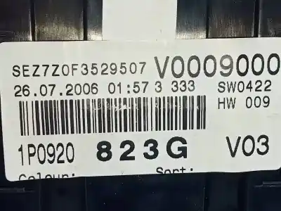 Peça sobressalente para automóvel em segunda mão quadrante por seat leon (1p1) stylance / style referências oem iam 1p0920823g e2-a1-34-1 