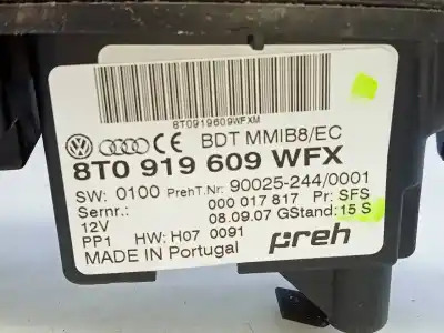 Peça sobressalente para automóvel em segunda mão módulo / sistema de navegação gps por audi a5 coupe (8t) 3.0 v6 24v tdi referências oem iam 8t0919603c e2-a1-44-7 8t0919609wfx