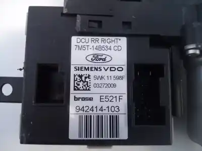 Peça sobressalente para automóvel em segunda mão motor elevador vidro traseiro direito por ford kuga (cbv) titanium referências oem iam 7m5t14b534cd e2-b3-60-1 