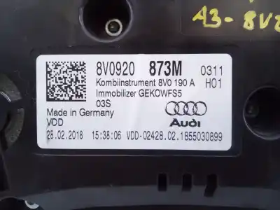 Peça sobressalente para automóvel em segunda mão quadrante por audi a3 cabrio (8ve) design edition referências oem iam 8v0920873m e2-a1-14-7 a2c13923000