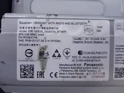 Автозапчасти б/у gps-навигационная система за seat leon (kl1) style ссылки oem iam 5fa035869c e2-a1-23-7 