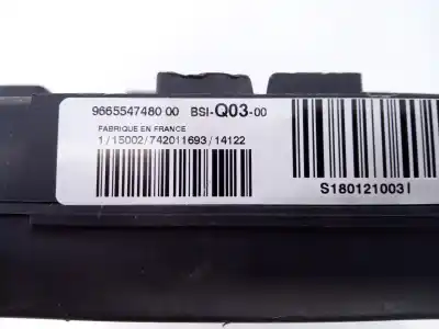 Second-hand car spare part fuse box unit for citroen c4 lim. business oem iam references 9665547480 e3-b2-35-2 