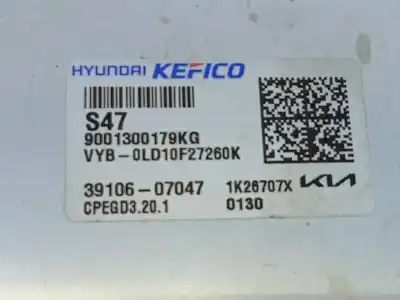 Peça sobressalente para automóvel em segunda mão centralina de motor uce por kia stonic (ybcuv) drive referências oem iam 3910607047 e3-a3-24-1 9001300179kg