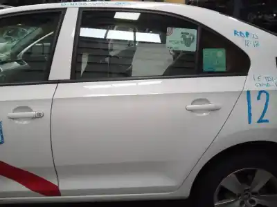 Peça sobressalente para automóvel em segunda mão porta do automóvel traseira esquerda por skoda rapid active referências oem iam 