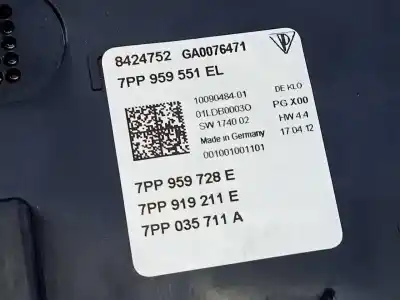 Second-hand car spare part interior light for porsche panamera 4 s oem iam references 7pp959551el e3-b6-50-5 