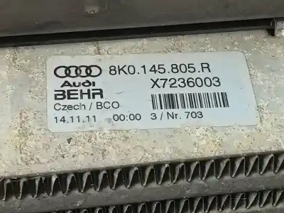 Автозапчастина б/у інтеркулер для audi a6 lim. (4g2) 3.0 tdi посилання на oem iam 8k0145805r p2-b10-2 