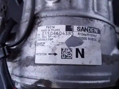 Second-hand car spare part air conditioning compressor for renault austral alpine oem iam references 926006ub0a p3-a1-12-2 015046043b5