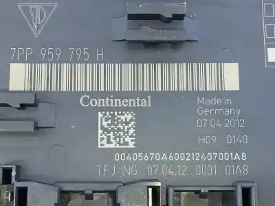 Second-hand car spare part comfort module for porsche panamera 4 s oem iam references 7pp959795h e3-b6-50-5 