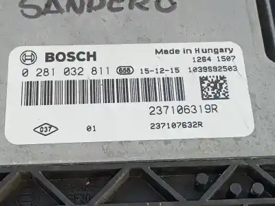 Second-hand car spare part ecu engine control for dacia sandero stepway oem iam references 237106319r e2-a1-29-2 0281032811