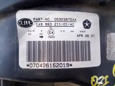 Second-hand car spare part left headlight for jeep compass limited oem iam references 05303875aa e1-b5-39-2 1a9983211