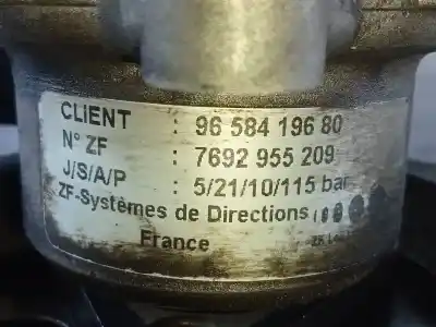 Second-hand car spare part steering pump for citroen c6 exclusive oem iam references 9658419680 p3-b4-5-4 7692955209