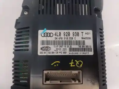 Автозапчастина б/у панель інструментів для audi q7 (4l) 4.2 v8 32v tdi biturbo 326 cv / 240 kw посилання на oem iam 4l0920930t e2-a1-33-3 