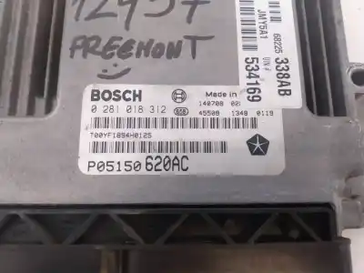 Second-hand car spare part ecu engine control for fiat freemont (345) lounge oem iam references p05150620ac e3-a4-33-3 0281018312