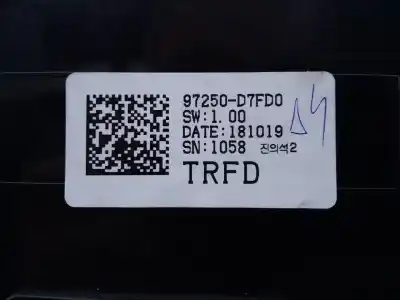 Peça sobressalente para automóvel em segunda mão comando de sofagem (chauffage / ar condicionado) por hyundai tucson style 2wd referências oem iam 97250d7fd0 e3-a3-39-4 