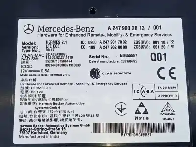 Автозапчасти б/у электронный модуль за mercedes-benz cla-klasse (bm 118) cla 45 s amg 4matic (118.354) ссылки oem iam a2479002613 e3-a1-6-3 