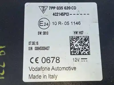 Автозапчастина б/у електронний модуль для porsche macan (typ ) s diesel посилання на oem iam 7pp035620cd e3-b6-50-5 